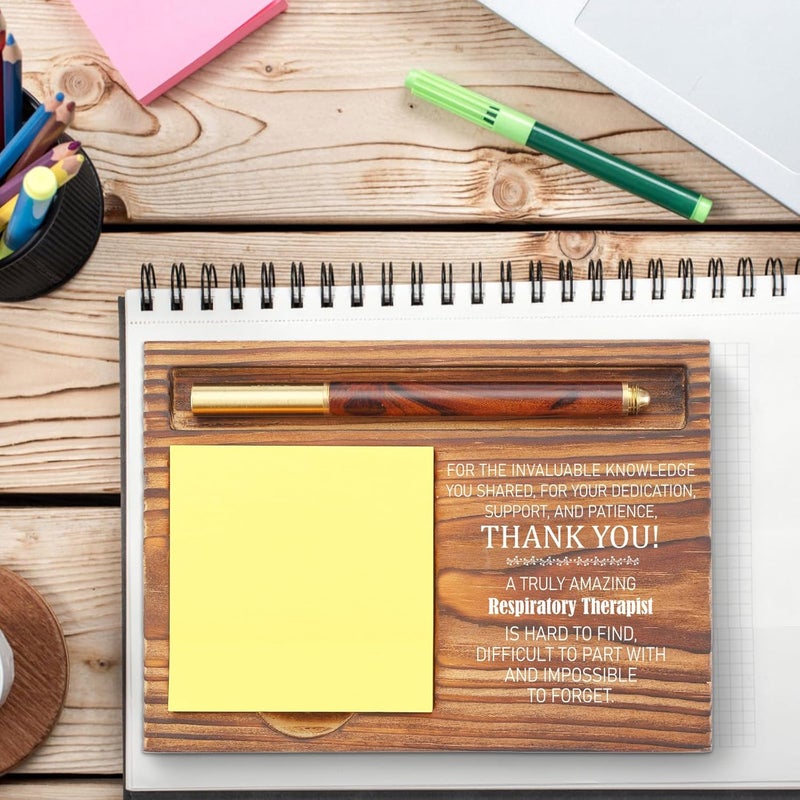 YODOCAMP Respiratory Therapist Appreciation Gift, Thank You Desk Organizer, Pulmonary Care Sticky Note Holder for RTs, ICU Nurses, Hospital Staff, Medical Office Decor TZP92 - Image 2
